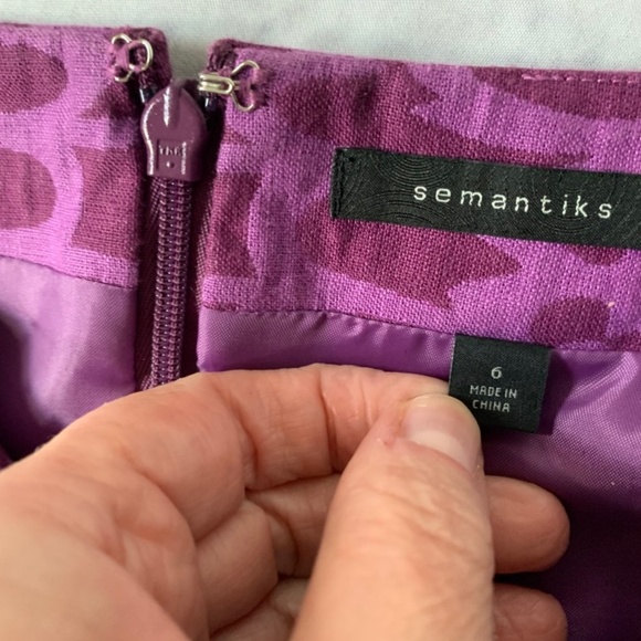 Semantiks Pencil Skirt in Purple - Picture 3 of 4